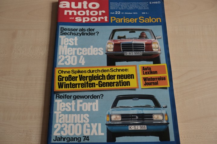 Deckblatt Auto Motor und Sport (22/1973)